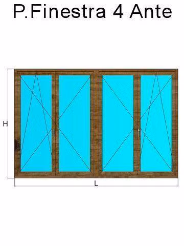 Porta Finestra 4 Ante winchester