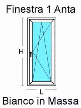 Finestra 1 Anta in PVC
