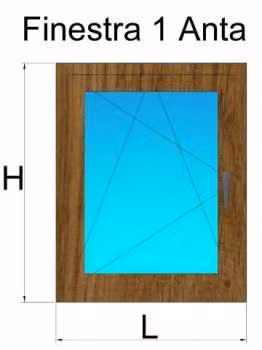 finestra 1 anta winchester