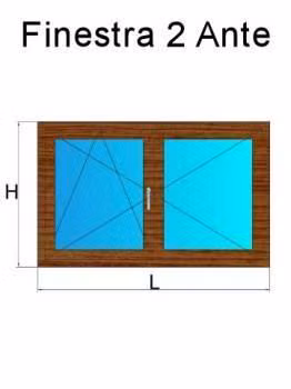finestra 2 ante douglas