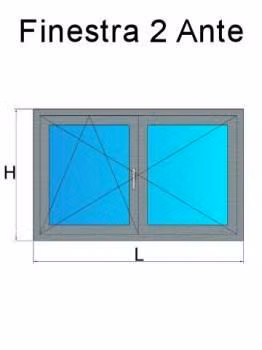 finestra 2 ante grigio chiaro