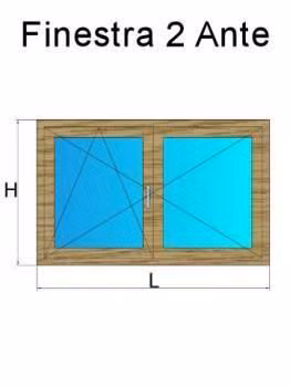 finestra 2 ante rovere naturale