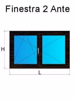 finestra 2 ante rovere scuro