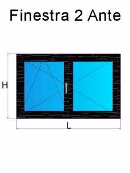 finestra 2 ante testa di moro