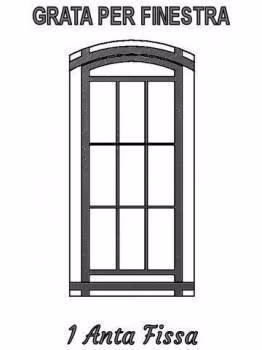 inferriata fissa per finestra 1 anta