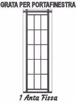 grata fissa per finestra 1 anta