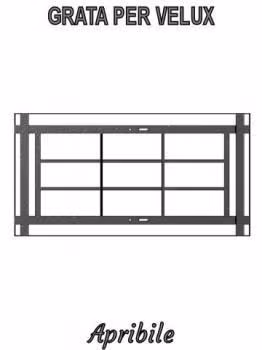 inferriata per velux apribile