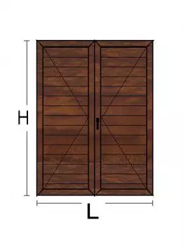 Persiana in Alluminio per Finestra 2 Anta
