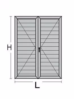 Persiana in Alluminio per Finestra 2 Anta