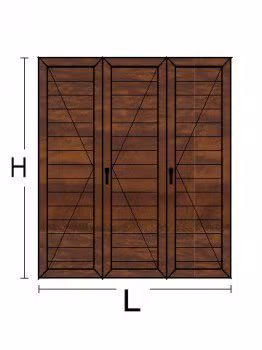 Persiana in Alluminio per Finestra 3 Ante