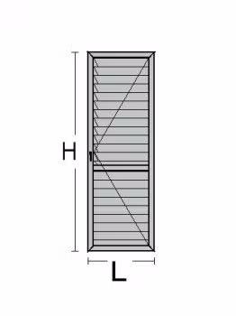 Persiana in Alluminio per Portafinestra 1 Anta