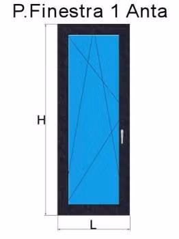 porta finestra 1 anta grigio antracite venato