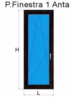 porta finestra 1 anta rovere montana