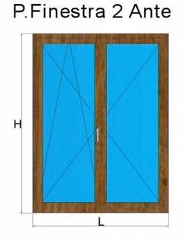 porta finestra 2 anta winchester