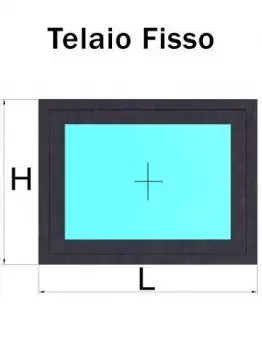telaio fisso grigio antracite liscio