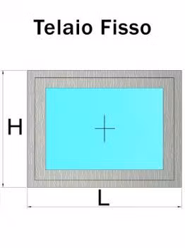 telaio fisso grigio chiaro