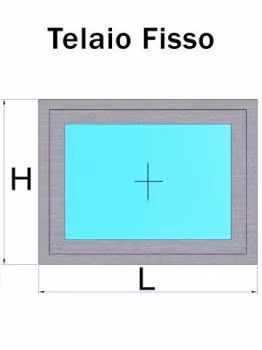 telaio fisso grigio metbrush alluminio
