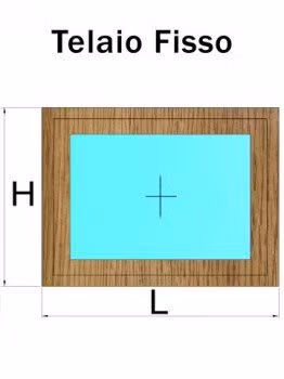 telaio fisso rovere naturale