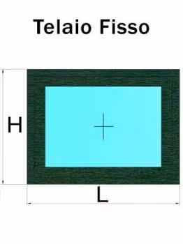 telaio fisso verde abete