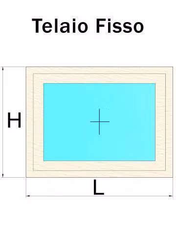 telaio fisso avorio venato