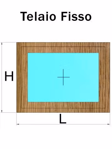 telaio fisso rovere naturale