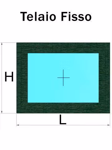 telaio fisso verde abete