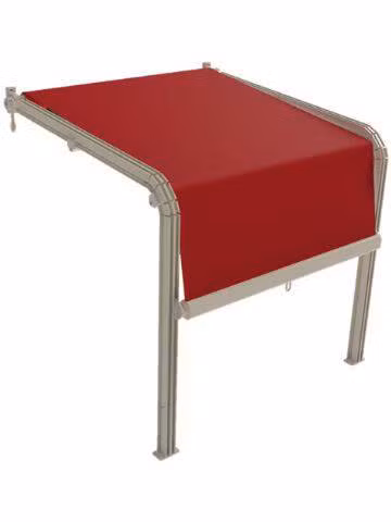 tenda per terrazzi e verande attico affiancata