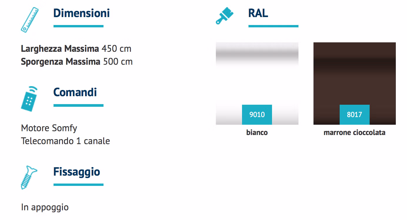 colori tende da sole da giardino Garden torino