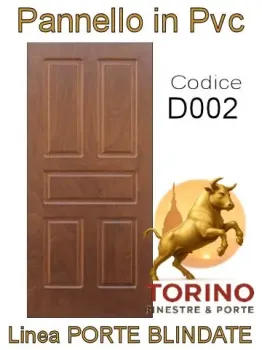 Pannello porta blindata Pvc modello D002