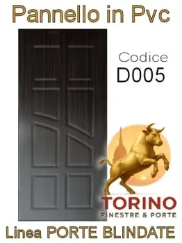 Pannello porta blindata Pvc modello D005