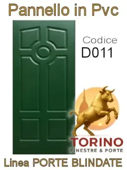 Pannello porta blindata Pvc modello D011