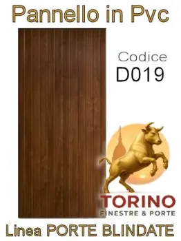 Pannello porta blindata Pvc modello D019
