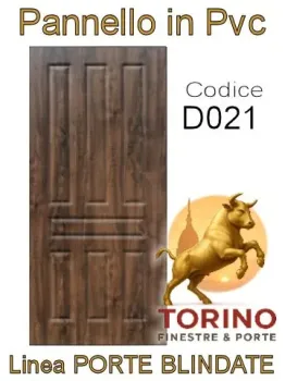 Pannello porta blindata Pvc modello D021