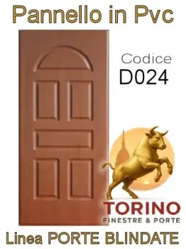 Pannello porta blindata Pvc modello D024