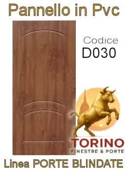 Pannello porta blindata Pvc modello D030