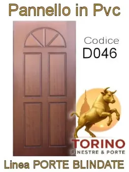 Pannello porta blindata Pvc modello D046