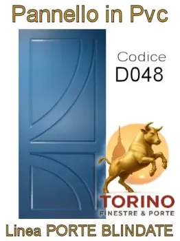 Pannello porta blindata Pvc modello D048