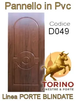 Pannello porta blindata Pvc modello D049