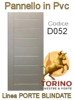 Pannello porta blindata Pvc modello D052