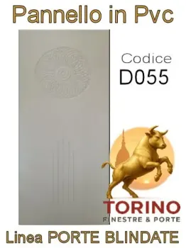 Pannello porta blindata Pvc modello D055