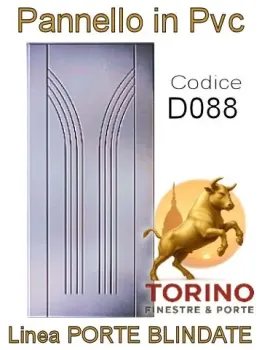 Pannello porta blindata Pvc modello D088