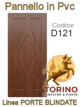 Pannello porta blindata Pvc modello D121