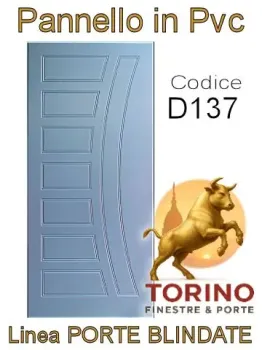 Pannello porta blindata Pvc modello D137