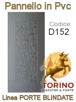 Pannello porta blindata Pvc modello D152