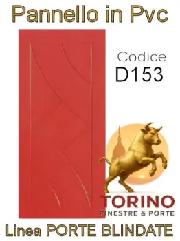 Pannello porta blindata Pvc modello D153