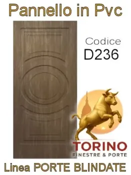 Pannello porta blindata Pvc modello D236