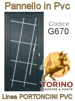 Portoncino in PVC modello G670