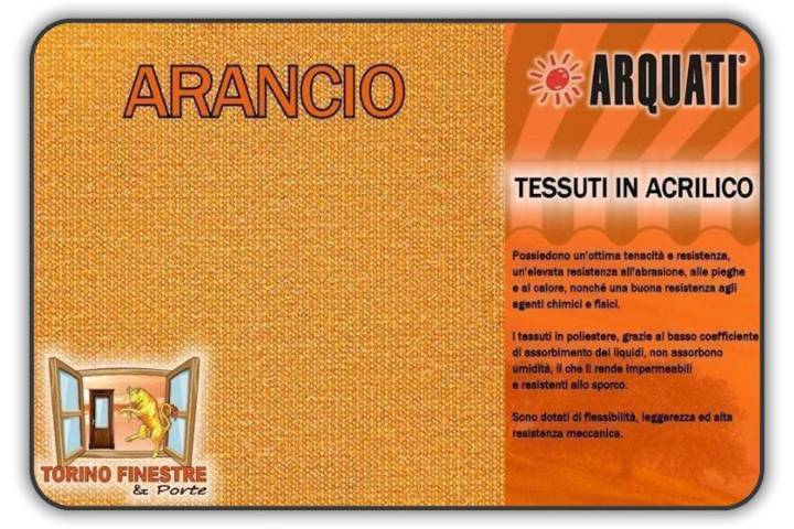 arquati acrilico tinta unita arancio
