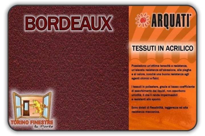 arquati acrilico tinta unita bordeaux