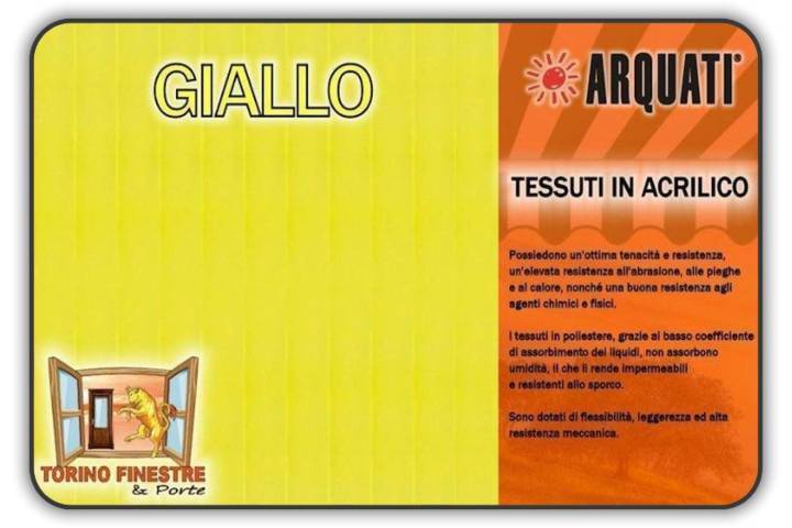 arquati acrilico tinta unita giallo